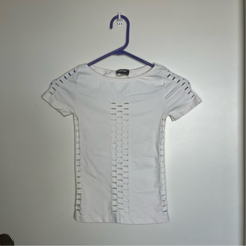 Rave Stretch Cut Out Shirt